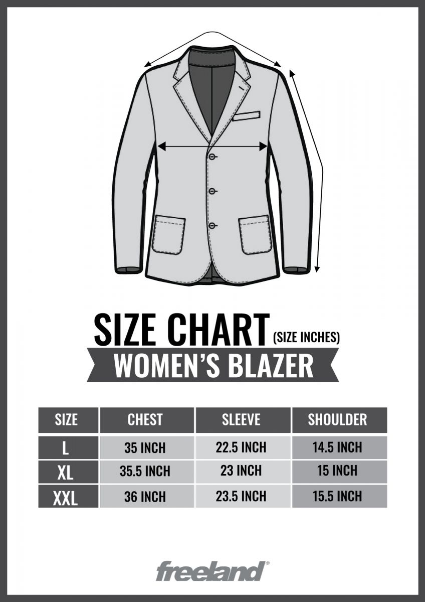 Big And Blazer Size Chart