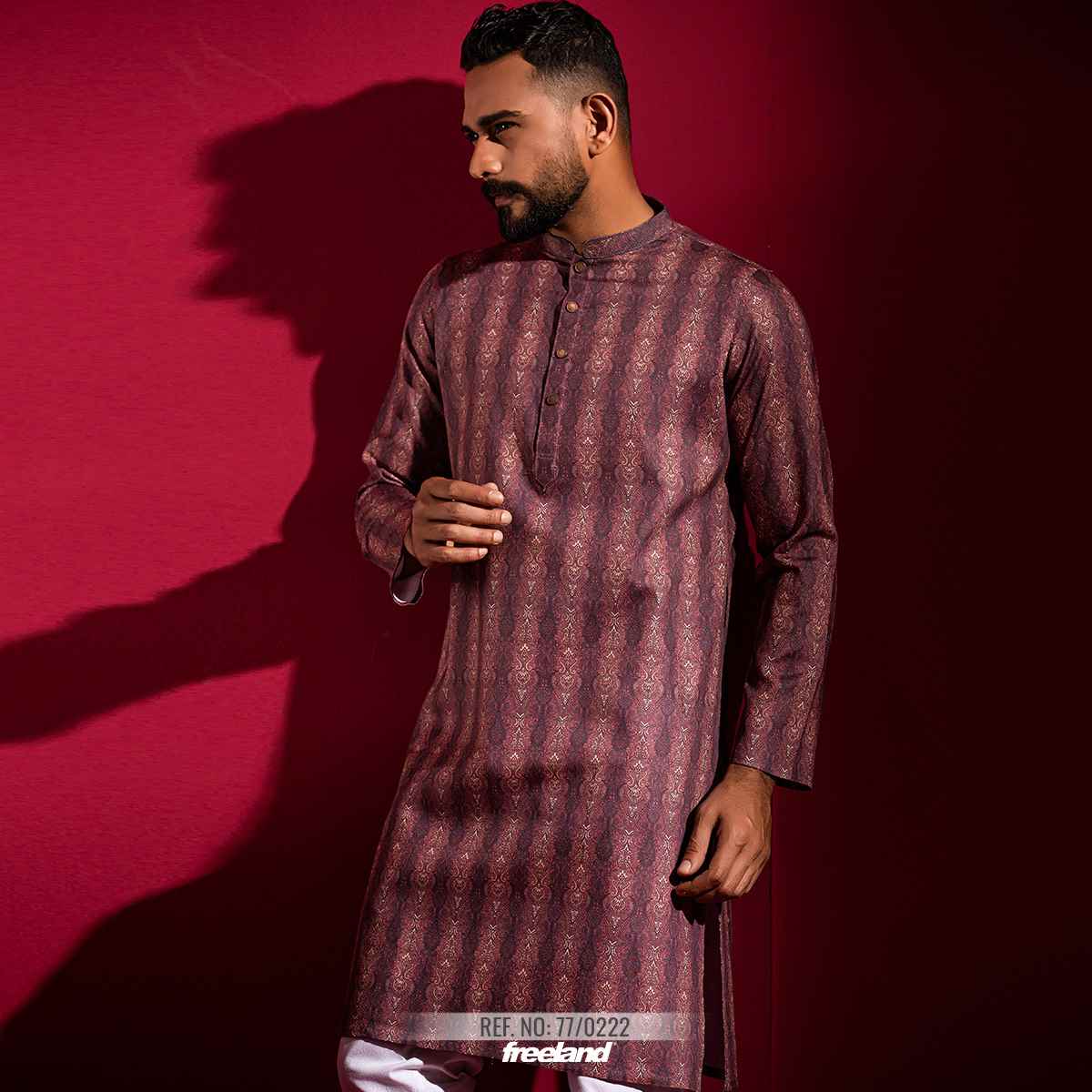 printed-cotton-panjabi-freeland-bd