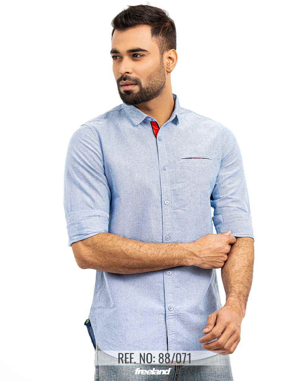 SOLID OXFORD COTTON SHIRT @freeland.com.bd